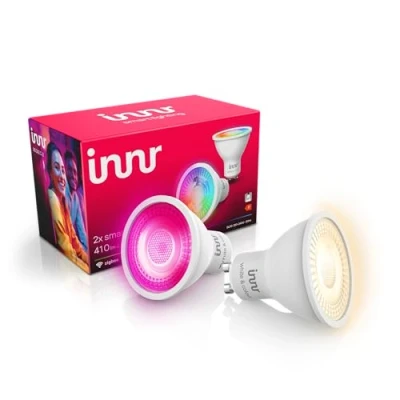 Imagen de innr Zigbee GU10 Bombilla Inteligente, Funciona con Hue* y Alexa (Requiere Puente), Luz LED Blanca Colores, 16 Millones de Bombillas LED, Lámpara, 410 Lúmenes Lote 2