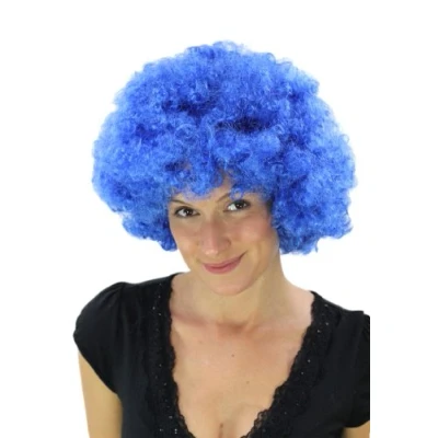 Imagen de WIG ME UP Peluca afro azul, Tokio, Foxy Brown, Funk, Disco. PW0011 PC3
