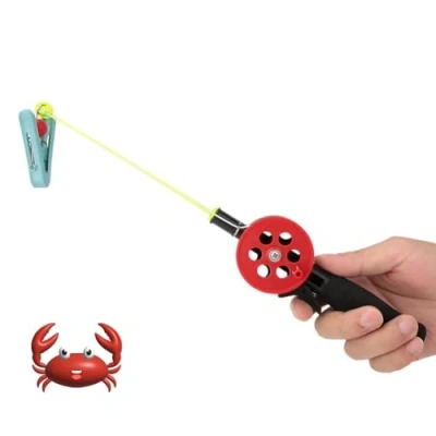Imagen de Jaeshay Caña de Pescar,2pzs Cañas Pescar con Carrete Combo Telescópicas para Niños, Niñas y Adultos,Mini Telescópico Mano Portátil