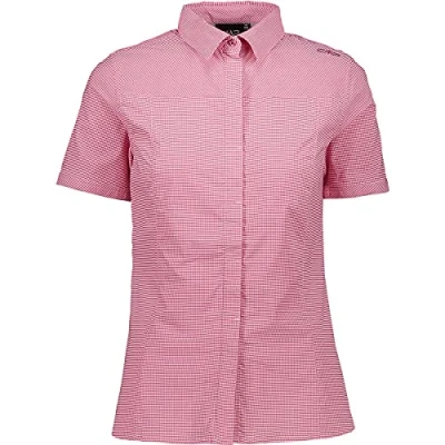 Imagen de CMP Camisa elástica de manga corta para mujer, Buganvilla Blanco, XS