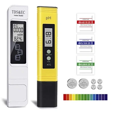 Imagen de GuDoQi Medidor PH Piscina, Digital TDS EC con Rango 0 9990, de Temperatura, Medición 14, Calidad del Agua para Acuario, Piscina Hidropónica, Laboratorio