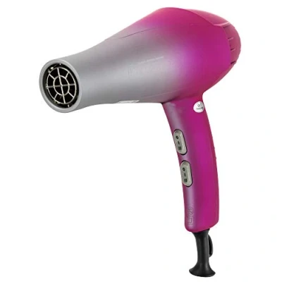 Imagen de ID Italian Design Secador de Pelo Silencioso 2 Modos Calor, Velocidades Color Gris y Rosa 2300W