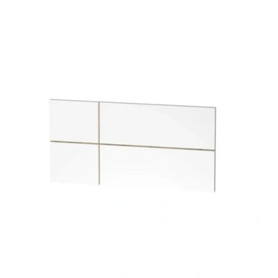 Imagen de MUEBLES PITARCH Cabecero Cama 90 Moderno Geométrico Individual, Blanco, 50x100x3,2cm, Dormitorio Juvenil, Modelo Elsa