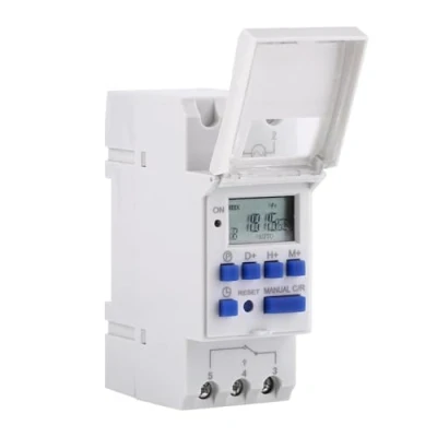 Imagen de Interruptor de Temporizador Programable Digital Riel DIN Semanal 7 Días Pantalla LCD Relé Electrónico (AC220V)