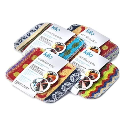 Imagen de Kilo Estropajo antiarañazos, Multiuso, Respetuoso con el Medio Ambiente, Multicolor, Juego de 4, 17x13cm Set of 4