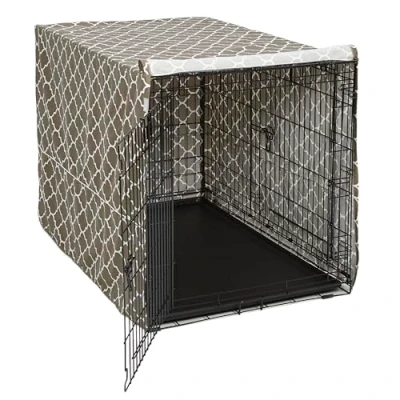 Imagen de MidWest Homes for Pets modelo CVR48T BR funda para jaula de perro con protector textil teflón, privacidad las jaulas y New World 121,92 cm largo