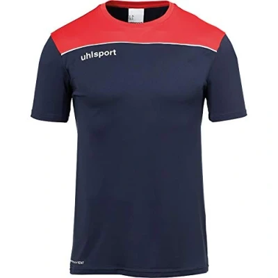 Imagen de Uhlsport Offense 23 Poly Shirt Camiseta De Fútbol para Hombre, Azul Marino/Rojo/Blanco, 140
