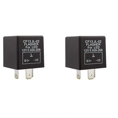 Imagen de DollaTek 2Pcs 3 Pin 12V LED Car Flasher Relay Flash Fix Intermitente Indicador