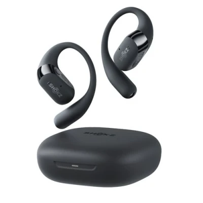 Imagen de Auriculares True Wireless Shokz OpenFit 2+, 48h Autonomía, Open Ear, Resistencia agua IP55, Micrófono con cancelación de ruido, Dolby Audio, Negro