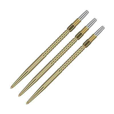 Imagen de Target Darts Swiss Points, Puntas para Dardos Fire Point (Juego de 3 Puntas) 26MM, Oro Cambio, Accesorios Profesionales