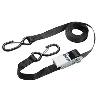 Imagen de Master Lock 3109EURDAT Cinchas de Amarre con Trinquete y Ganchos, Negro, 5 m x 25 mm