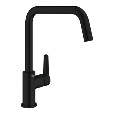 Imagen de GROHE Start monomando de fregadero 1/2&quot; QuickFix (Montaje giratorio 150, caño alto), Negro mate 304702430