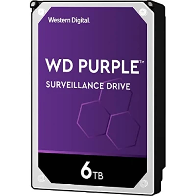 Imagen de WD Purple 6 TB Disco Rigido Interno Videosorveglianza 3.5&quot;, Allframe 4K, 180 TB/Anno, Cache 64 MB, Classe 5.640 RPM