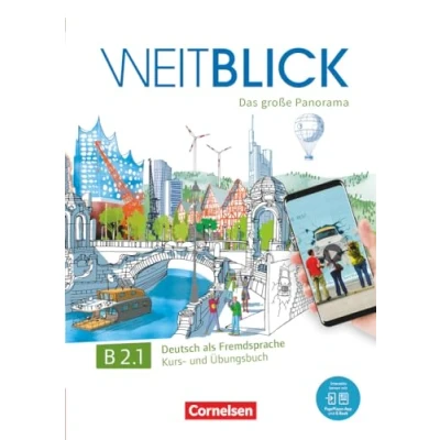 Imagen de Weitblick B2.1. Libro de curso y ejercicios: Kurs und Ubungsbuch B2 Band 1 mit PagePlayer App inkl Audios, Vid