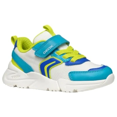 Imagen de Geox J Loftus Boy B, Zapatillas, White/Turquoise, 32 EU