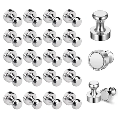 Imagen de 24 Imanes de Neodimio, 12 x 16 mm, Potentes N52, Pequeños Cono para Pizarras Magnéticas, Frigoríficos, Placas Agujas
