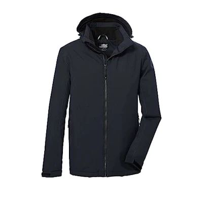 Imagen de killtec Hombre Chaqueta funcional/chaqueta de exterior con capucha desmontable KOW 22 MN JCKT, dark navy, 4XL, 39705 000