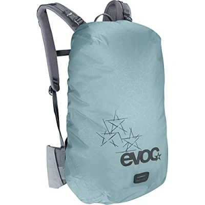 Imagen de EVOC 601010131 m, Protector de Lluvia para Mochila Unisex Adulto, Gris Acero, M