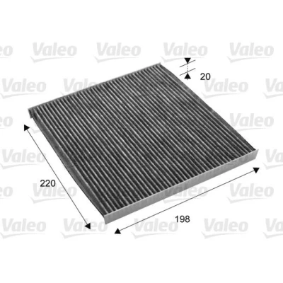 Imagen de VALEO CLIMFILTER PROTECT 715701 Filtro de habitáculo carbón activado 200mm 219mm 20mm TOYOTA: Avensis II Station Wagon, Corolla Verso