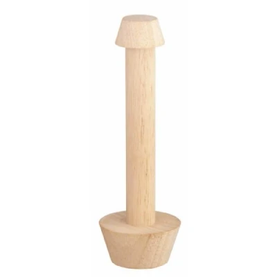 Imagen de KitchenCraft MasterClass Mazo Sellador para Repostería de Madera, 4 x 6,8 cm Marrón