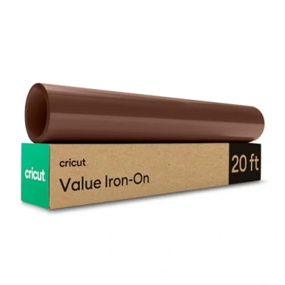 Imagen de Cricut Iron On Brown 6m (20ft) Heat Transfer Vinyl Roll For use with all cutting machines