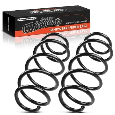 Imagen de Frankberg 2x Ressorts de suspension Avant Compatibles avec Golf V/VI 2003 2013 J.e.t.t.a III/IV 2005 2021 S.c.i.r.o.c.c.o 2008 2017 Sustituir# 1K0411105DA