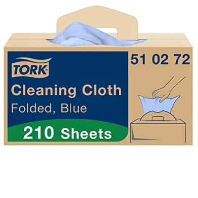 Imagen de Tork Paño de Limpieza Multiusos Azul W7, Dispensación Única, 1 x 210 Paños, 510272
