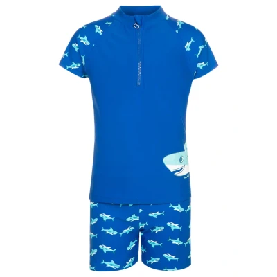 Imagen de Playshoes SET Bañador para niños, Talla: 110/116, Blue