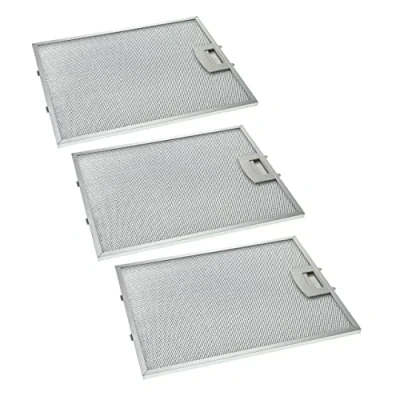 Imagen de vhbw 3x filtro metálicos de grasa compatible con Neff D8902J0/04, D8902J0/05, D8902N0/01, D8902N0/03, D8902N0/04 campana extractora, metal
