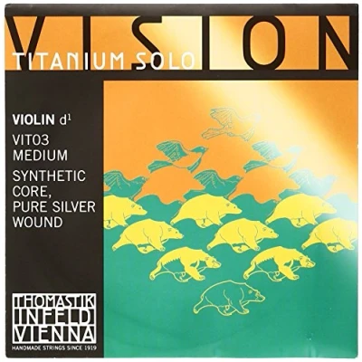 Imagen de Thomastik Vision titanium solo vit 03 Alma sintética ent. plata 99&#039;9% 3ª medium violín 4/4