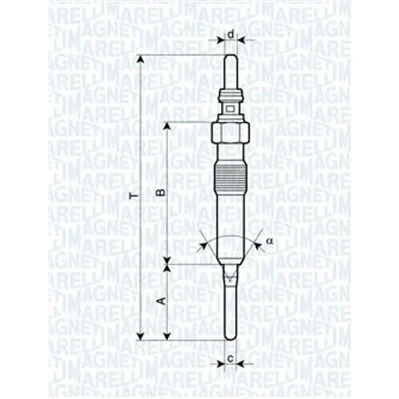 Imagen de MAGNETI MARELLI 062900087304 Bujía de precalentamiento 4,4V 8A M10X1 RENAULT: MEGANE 3, SCENIC Grand SUZUKI: Vitara 2 SUV