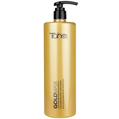Imagen de Tahe Botanic Gold Mascarilla Capilar Regeneradora con Queratina Pura y Oro Líquido (1000 ml)