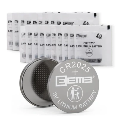 Imagen de EEMB 20 Paquete CR2025 Batería 3V de Litio Monedas Botón para Fob Clave, Calculadora, Contador Monedas, Reloj, Monitor Frecuencia Cardíaca