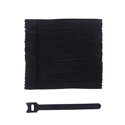 Imagen de YIXISI 100 Pcs Reutilizables Ataduras Cables, Gancho y Bucle Correas, Cable Correas Set, Organizador de Cables para en Hogar, Oficina Coche