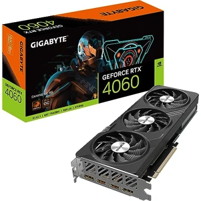 Imagen de Gigabyte NVIDIA GeForce RTX 4060 GAMING OC Targeta gráfica 8GB GDDR6, 128 bit, PCI E 4.0, 2550MHz Core Clock, 2x DP 1.4, HDMI 2.1a, DLSS 3 GV N4060GAMING 8GD