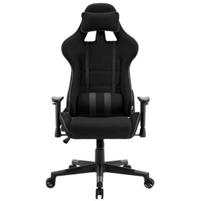 Imagen de WOLTU Silla de Gaming en Tela Transpirable para Verano, Sillón Giratorio Gaming, Ergonómica Oficina, Oficina con Respaldo Regulable, Reposabrazos Ajustables, Malla Elástica, Gris