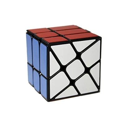 Imagen de OJIN YONGJUN YJ Windmill V2 3x3 Cubo mágico Rueda Fenghuolun 3x3x3 Twisty Puzzle Smooth Magic Cube Rompecabezas Cerebro Juguetes (Negro)