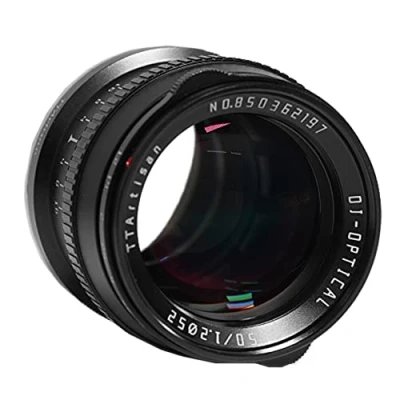 Imagen de TTArtisan 50mm F1.2 Lente APS C MF Compatible con cámaras Panasonic/Olympus Montura Macro M4 / 3 EPM EPL1 9 E P1 P2 P3 P5 P6 M1 M5 M10 M101 M10III Pen F
