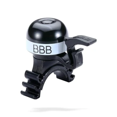 Imagen de BBB MiniFit 16 Timbre para Manillar de Bicicleta Carretera, montaña y Carreras, Color Blanco
