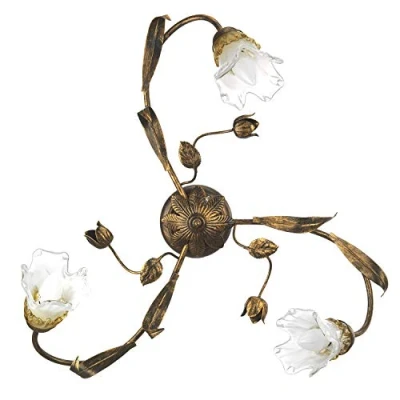 Imagen de ONLI Lámpara de techo Arianna 3 luces bronce