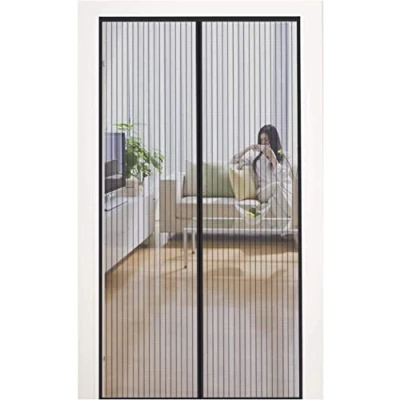 Imagen de MYCARBON Mosquitera para Puerta Protección Contra Insectos Magnético Magnetica Corredera Cortina Magnética Puertas (100x230, Negro)