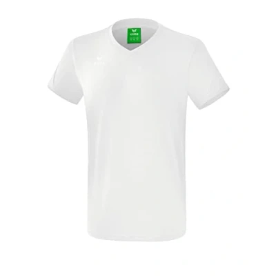 Imagen de erima GmbH Casual Basic Camiseta Style, Unisex niños, New Blanco, 164