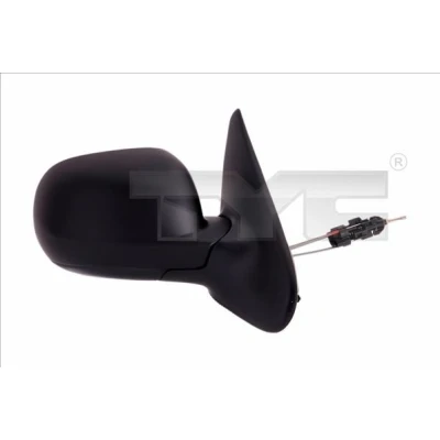 Imagen de espejo retrovisor Tyc 331 0017 derecha negro Ajuste por cable, convexo, caja pequeña de SEAT: Leon I Hatchback, Toledo 2 Limousine
