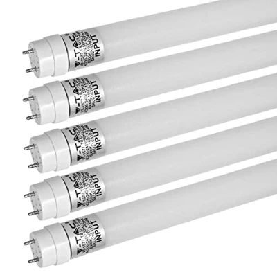 Imagen de ZONE LED Juego de 5 tubos 120 cm, blanco neutro (4000 K), 1850 lúmenes, T8, G13 18 W (equivalente a 36 W), incluye arranque, tubo fluorescente, fluorescente