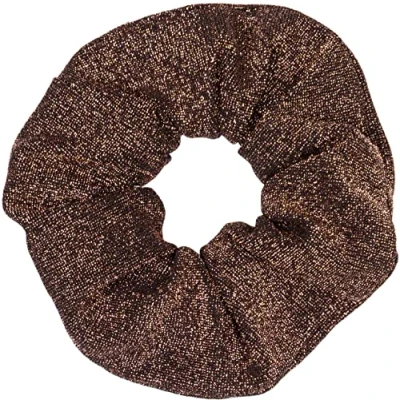 Imagen de styleBREAKER Correa para el pelo XXL de tela suave con purpurina, elástica, estilo retro Scrunchie, trenza 04027047, color:Caramelo