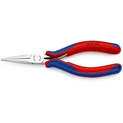 Imagen de Knipex Alicate de montaje para electrónica con fundas multicomponentes 145 mm (cartulina autoservicio/blíster) 35 62 SB