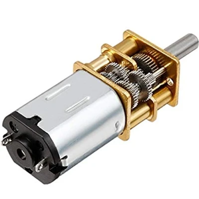 Imagen de Yosoo Mini DC 6/12 V de eje corto, motor engranaje, 50/200/300 RPM, con engranaje metal, repuesto N20 para coche teledirigido, modelo robot, juguete DIY (12 200 RPM)