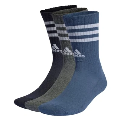 Imagen de adidas Performance 3 Stripes Cushioned Unisex PACK Calcetines de deporte, Talla: 34 36, Legend ink/preloved ink/dark grey heather