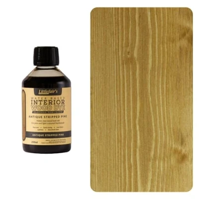 Imagen de Littlefair&#039;s Tinte para Madera 250ml Acabado Premium, Fácil de Usar y Limpiar Basado en Agua, Seguro Ecológico Disponible Muchos Colores Color: Pino antiguo decapado