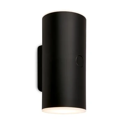 Imagen de BRILONER lámpara LED de pared recargable con batería táctil, regulable por pasos, temporizador 15 min., exterior, apliques 15,5x7x8 cm (AlxAnxPr), negro